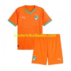 Fußballtrikot Elfenbeinküste Heim Trikot Home 2025 Kurzarm für Kinder