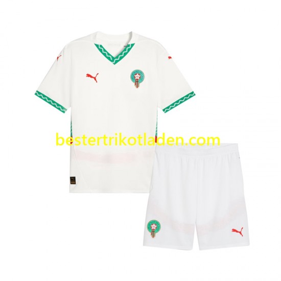 Fußballtrikot Marokko Auswärts Trikot Away 2024 Kurzarm für Kinder
