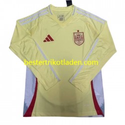 Fußballtrikot Spanien Auswärts Trikot Away Euro 2024 Langarm für Herren