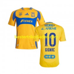 Fußballtrikot UANL Tigres Gignac 10 Heim Trikot Home 2024-2025 Kurzarm für Herren
