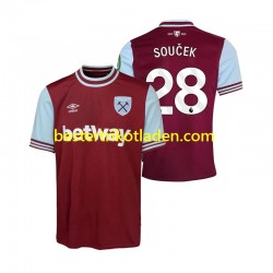 Fußballtrikot West Ham United SOUCEK 28 Heim Trikot Home 2024-2025 Kurzarm für Herren