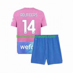 Fußballtrikot AC Mailand Tijjani Reijnders 14 Ausweich Trikot 3rd 2023-2024 Kurzarm für Kinder