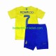 Fußballtrikot Al-Nassr Ronaldo 7 Heim Trikot Home 2023-2024 Kurzarm für Kinder