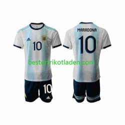 Fußballtrikot Argentinien Maradona 10 2019-2020 Heim Trikot Home Kurzarm für Kinder