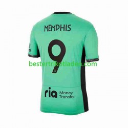 Fußballtrikot Atlético Madrid 2 Memphis Depay 9 Ausweich Trikot 3rd 2023-2024 Kurzarm für Herren
