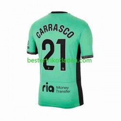 Fußballtrikot Atlético Madrid 2 Yannick Carrasco 21 Ausweich Trikot 3rd 2023-2024 Kurzarm für Herren