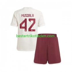 Fußballtrikot FC Bayern München Jamal Musiala 42 Ausweich Trikot 3rd 2023-2024 Kurzarm für Kinder