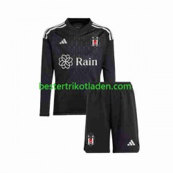 Fußballtrikot Besiktas Torwart Heim Trikot Home 2023-2024 Langarm für Kinder