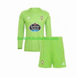 Fußballtrikot Celta de Vigo Torwart Heim Trikot Home 2023-2024 Langarm für Kinder