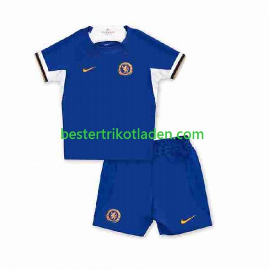 Fußballtrikot Chelsea Heim Trikot Home 2023-2024 Kurzarm für Kinder