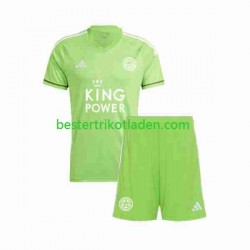 Fußballtrikot Leicester City Torwart Auswärts Trikot Away 2023-2024 Kurzarm für Kinder