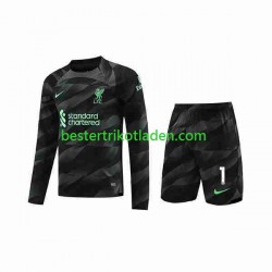Fußballtrikot Liverpool A.Becker 1 Torwart Auswärts Trikot Away 2023-2024 Langarm für Kinder