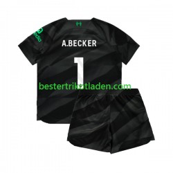 Fußballtrikot Liverpool A.Becker 1 Torwart Auswärts Trikot Away 2023-2024 Kurzarm für Kinder