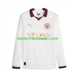 Fußballtrikot Manchester City Auswärts Trikot Away 2023-2024 Langarm für Herren