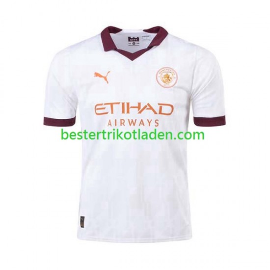 Fußballtrikot Manchester City Auswärts Trikot Away 2023-2024 Kurzarm für Herren