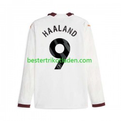 Fußballtrikot Manchester City Erling Haaland 9 Auswärts Trikot Away 2023-2024 Langarm für Herren