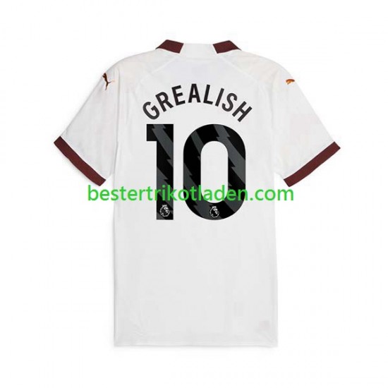 Fußballtrikot Manchester City Jack Grealish 10 Auswärts Trikot Away 2023-2024 Kurzarm für Herren