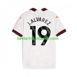 Fußballtrikot Manchester City Julian Alvarez 19 Auswärts Trikot Away 2023-2024 Kurzarm für Herren