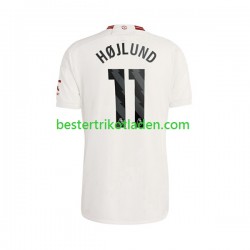 Fußballtrikot Manchester United Rasmus Hojlund 11 Ausweich Trikot 3rd 2023-2024 Kurzarm für Herren