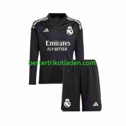 Fußballtrikot Real Madrid Torwart Auswärts Trikot Away 2023-2024 Langarm für Kinder