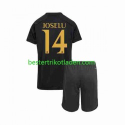 Fußballtrikot Real Madrid Joselu 14 Ausweich Trikot 3rd 2023-2024 Kurzarm für Kinder