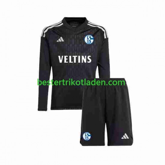 Fußballtrikot Schalke 04 Torwart Auswärts Trikot Away 2023-2024 Langarm für Kinder