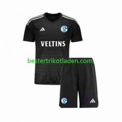 Fußballtrikot Schalke 04 Torwart Auswärts Trikot Away 2023-2024 Kurzarm für Kinder