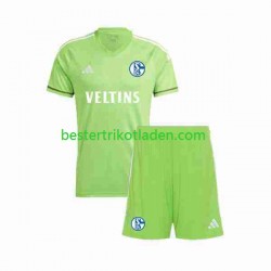 Fußballtrikot Schalke 04 Torwart Heim Trikot Home 2023-2024 Kurzarm für Kinder
