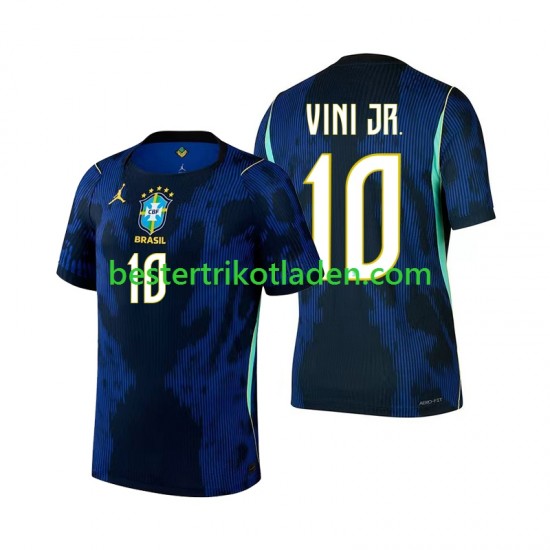 Fußballtrikot Brasilien Vinicius Junior 10 Auswärts Trikot Away WM 2026 Kurzarm für Herren