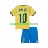 Fußballtrikot Brasilien Vinicius Junior 10 Heim Trikot Home WM 2026 Kurzarm für Kinder