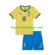 Fußballtrikot Brasilien Vinicius Junior 10 Heim Trikot Home WM 2026 Kurzarm für Kinder
