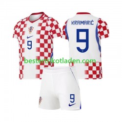 Fußballtrikot Kroatien Andrej Kramaric 9 Heim Trikot Home WM 2026 Kurzarm für Kinder