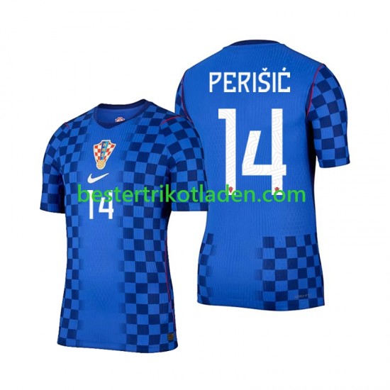 Fußballtrikot Kroatien Ivan Perisic 14 Auswärts Trikot Away WM 2026 Kurzarm für Herren