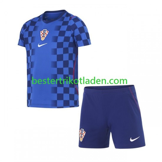 Fußballtrikot Kroatien Auswärts Trikot Away WM 2026 Kurzarm für Kinder