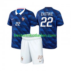 Fußballtrikot Frankreich Hugo Ekitike 22 Heim Trikot Home WM 2026 Kurzarm für Kinder