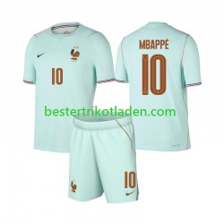 Fußballtrikot Frankreich Mbappé Kylian 10 Auswärts Trikot Away WM 2026 Kurzarm für Kinder