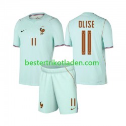 Fußballtrikot Frankreich Michael Olise 11 Auswärts Trikot Away WM 2026 Kurzarm für Kinder
