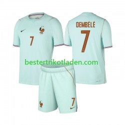 Fußballtrikot Frankreich Ousmane Dembele 7 Auswärts Trikot Away WM 2026 Kurzarm für Kinder