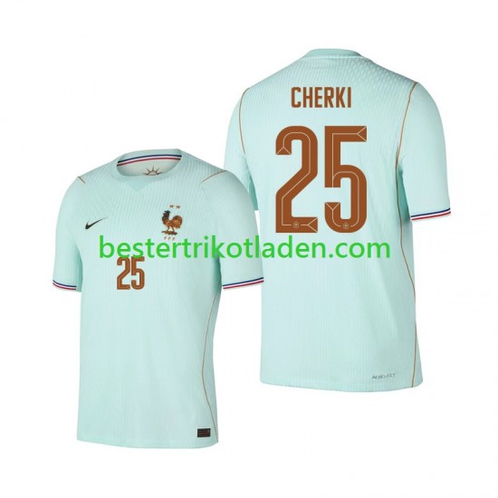 Fußballtrikot Frankreich Rayan Cherki 25 Auswärts Trikot Away WM 2026 Kurzarm für Herren