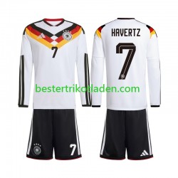 Fußballtrikot Deutschland Kai Havertz 7 Heim Trikot Home WM 2026 Langarm für Kinder