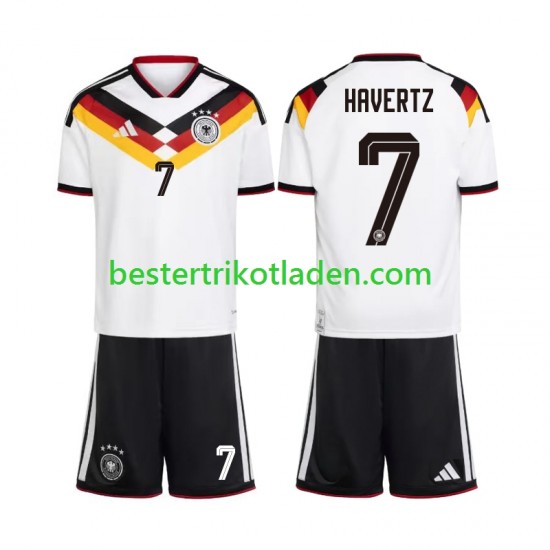 Fußballtrikot Deutschland Kai Havertz 7 Heim Trikot Home WM 2026 Kurzarm für Kinder