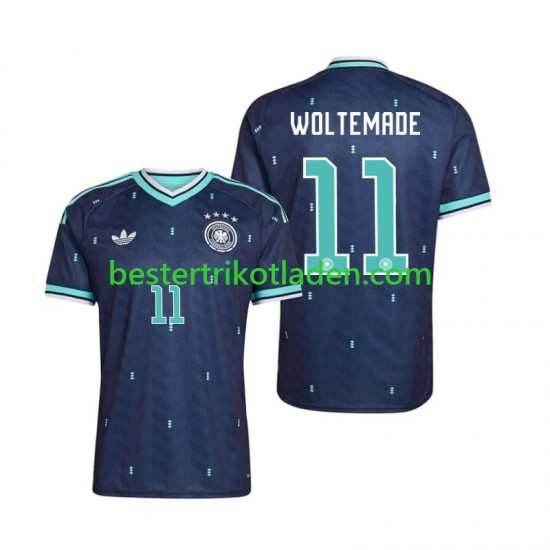 Fußballtrikot Deutschland Nick Woltemade 11 Auswärts Trikot Away WM 2026 Kurzarm für Herren