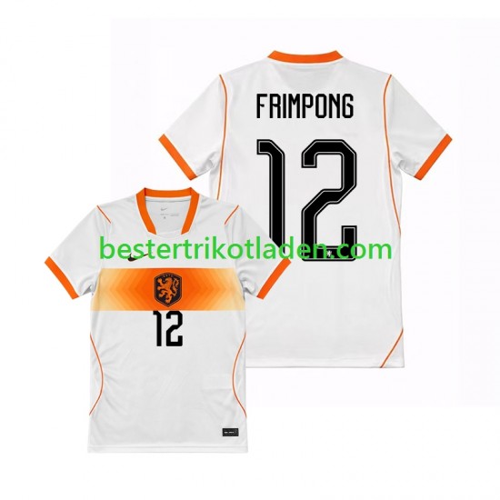Fußballtrikot Niederlande Jeremie Frimpong 12 Auswärts Trikot Away WM 2026 Kurzarm für Herren