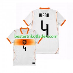 Fußballtrikot Niederlande Virgil van Dijk 4 Auswärts Trikot Away WM 2026 Kurzarm für Herren