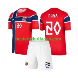 Fußballtrikot Norwegen Antonio Nusa 20 Heim Trikot Home WM 2026 Kurzarm für Kinder