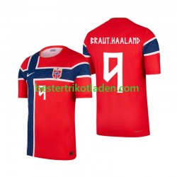 Fußballtrikot Norwegen Erling Haaland 9 Heim Trikot Home WM 2026 Kurzarm für Herren