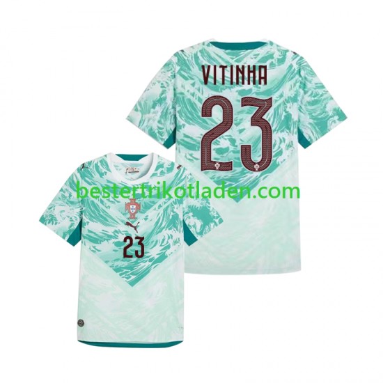 Fußballtrikot Portugal Vitinha 23 Auswärts Trikot Away WM 2026 Kurzarm für Herren