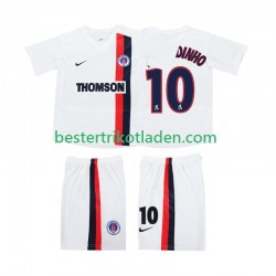 Fußballtrikot AC Mailand RONALDINHO 10 2002 2003 Retro Auswärts Trikot Away Kurzarm für Kinder