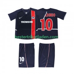 Fußballtrikot AC Mailand RONALDINHO 10 2002 2003 Retro Heim Trikot Home Kurzarm für Kinder