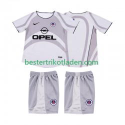 Fußballtrikot AC Mailand 2001 2002 Retro Auswärts Trikot Away Kurzarm für Kinder